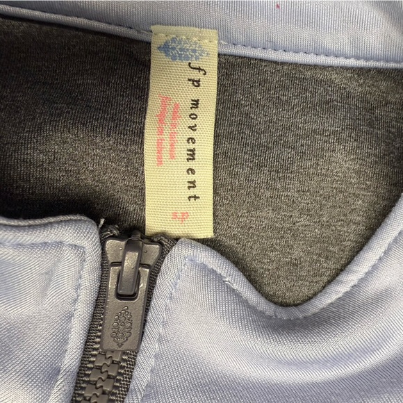FP Movement by Free People Lavender and Charcoal Sports Bra Zip Front Size Small - Picture 5 of 6